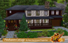 Sims 3 — Pinehaven Cottage by simsip — "''Perfection at Pinehaven Cottage"'' Natural log and fieldstone