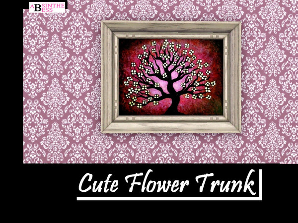 Sims 3 — Cute Flower Trunk by AbsintheBess — I just stumbled across this painting and loved it - hope you do too!