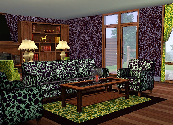 Sims 3 — Pebble Groovy Geometric Pattern by TheNinthWave — Pebble Groovy Geometric Pattern with 2 channels