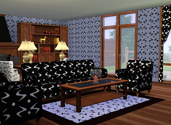 Sims 3 — Retro Deco Pattern by TheNinthWave — Retro Deco Pattern found in Geometric with 2 channels