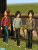 Sims 2 — Flannels and jeans for girls  by jodler — 3 shirts and 2 jeans for girls or boys 
