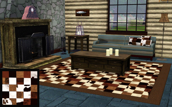 Sims 3 — Cow patch by lreveles18 — cowhide patch