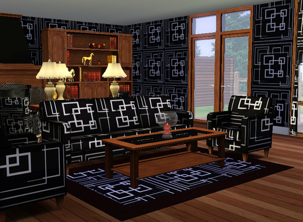 Sims 3 — Simple Squares 3 by TheNinthWave — Simple Squares 3 Geometric Pattern 2 channels