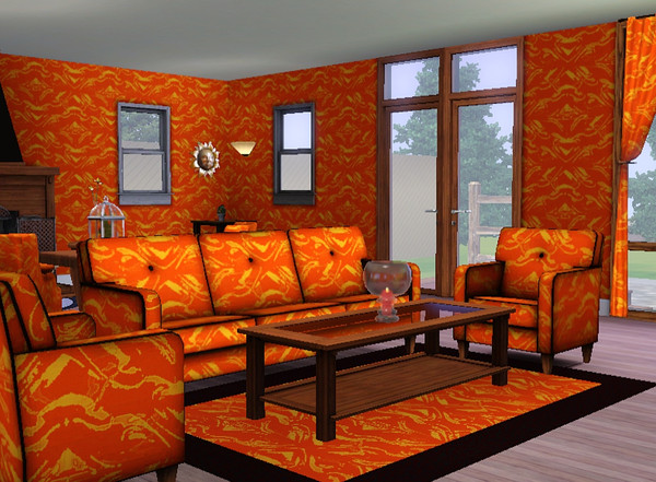 Sims 3 — Magic Flame Pattern by TheNinthWave — Magic Flame 2 tone pattern found in themed
