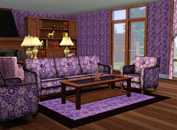 Sims 3 — Flowerday Pattern by TheNinthWave — Flowerday Abstract Pattern 2 tone