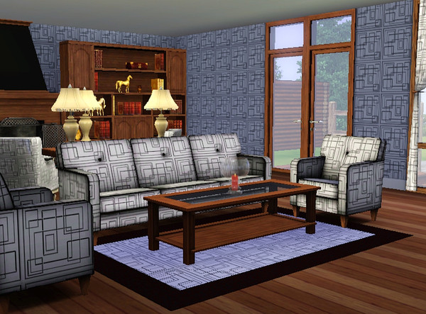 Sims 3 — Simple Squares 2 by TheNinthWave — Simple Squares 2 Geometric Pattern with 2 channels