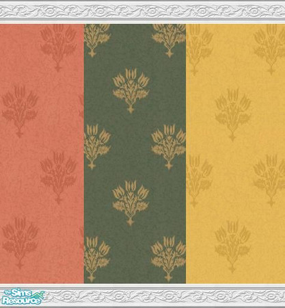 Sims 2 — Cloudsley wallpaper set by Mekhi — A set of three elegant wallpapers for your sims. Enjoy! :)