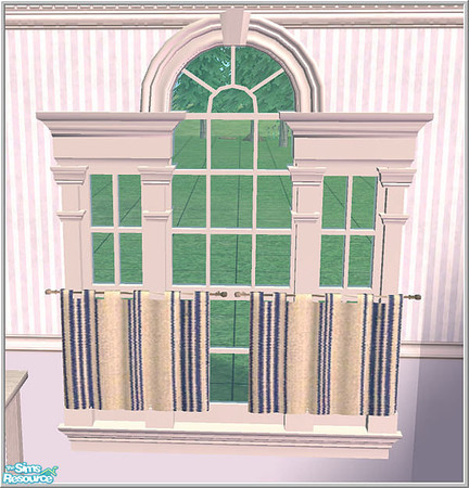 Sims 2 — Royal Copenhagen-blue - Cafe Curtains Mesh by Birgit43 — 