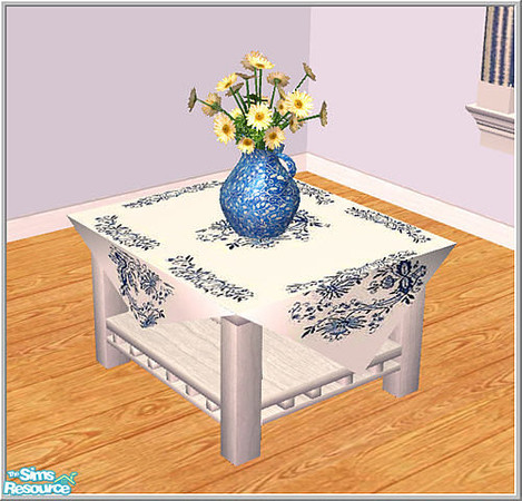 Sims 2 — Royal Copenhagen-blue - Coffeetable  by Birgit43 — 