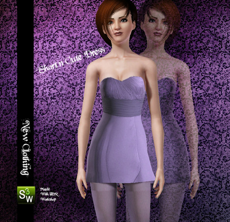 Sims 3 — Fashionmania-Party Set-Short'n'Cute by Frozen and Iced — New short dress from my Party Time Set. New edited mesh