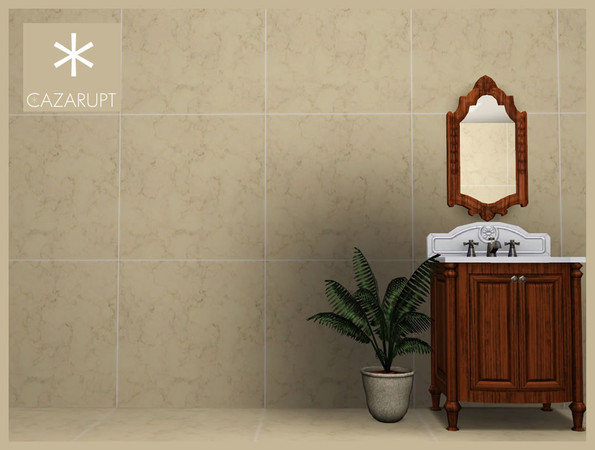 Sims 3 — Chic Tiles Marble - Square Large by cazarupt — Chic, modern marble tiles - completely seamless, 2 recolorable