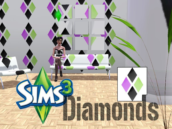 Sims 3 — Sims 3 Diamonds Pattern by MrDenue — Inspiration was the Sims 3 Diamond. There are 4 different channels for