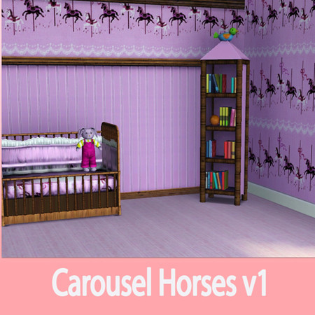Sims 3 — Carousel Horses v1 by Greda — Kids Pattern