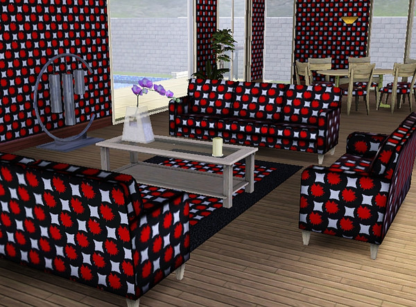 Sims 3 — Supanover Pattern by TheNinthWave — Geometric 3 tone pattern