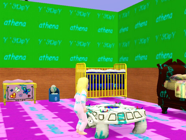 Sims 3 — athena pattern by Foxi_ivey — it says athena. the toddler is athena, Amber Famie's first child.