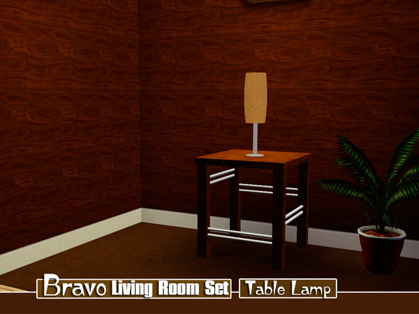 Sims 3 — Bravo Living Room Set - Table Lamp by brandontr — BrandonTR@TSR