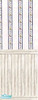 Sims 2 — Country 3 by DarkRaven — blue floral stripes on white background adds a extra pop to the white barn board