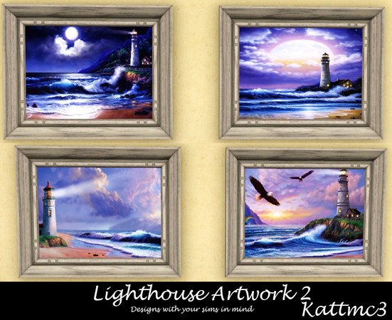 Sims 3 —  Lighthouse Artwork Set 2 by kattmc3 — This is a second set of Lighthouse Pictures. These pictures are large and