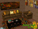 Sims 2 — Artist Loft by arenaria — re-uploaded for those that need the meshes for re-colors to work.