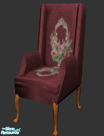 Sims 2 — Oiled Cherry Living - desk chair by ead425 — 