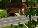 Sims 3 — Logged Beauty by oldmember_kukuchka — 3 bed/ 3 bath. Includes garage, and a basement. Unfurnished.