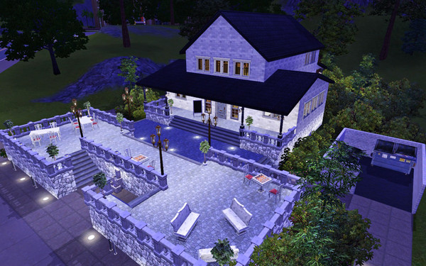 Sims 3 — Chef's Hideout by Duud — Take your sims to Chef's Hideout for dinner, meet friends or just to relax and hang