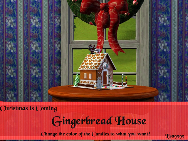 Sims 3 — Gingerbread House by lisa9999 — Sculpture Gingerbread house. Lisa9999 TSRAA Converted from Sims 2
