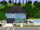 Sims 3 — Apartment Gardens by pinkloverxo — one bedroom, one bathroom, one garage, pool, with beautiful gardens