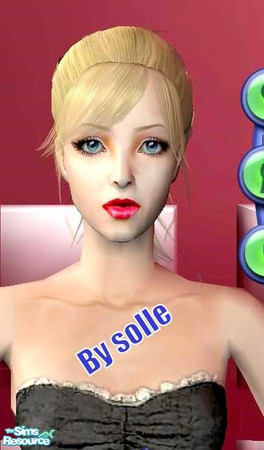 Sims 2 — ShinyLipstick Red by solle — A red lipstick, shiny. By solle.