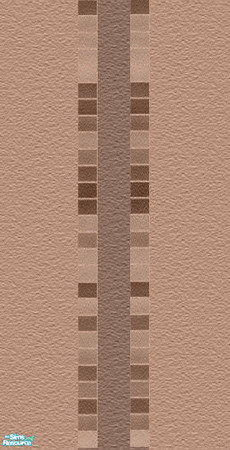 Sims 2 — Mocha Temptation 2 by jasysboo — Creamy caramel brown paint over a textured wall with vertical tile design in