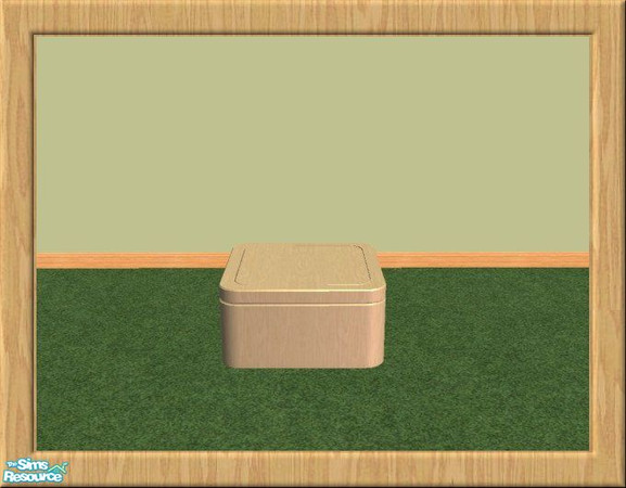 Sims 2 — Floristry Pale Wood - Squat Pedestal by jeni — Squat Pedestal in a pale wood finish. Made in Celebration of