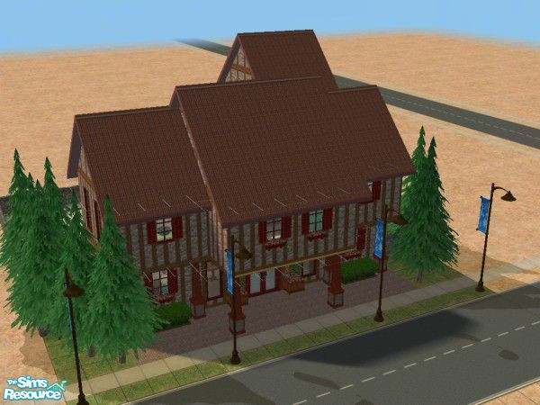 Sims 2 — The Ice Chalet by Magical Metamorphosis — The ideal family fun venue: ice skating, expresso, hot chocolate, cozy