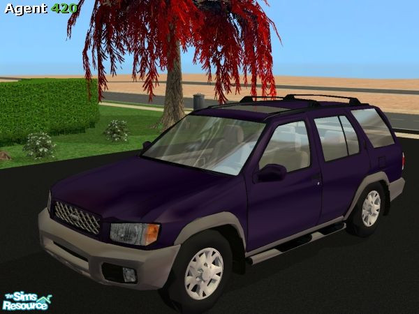 Sims 2 — Dark Metallic Purple Nissan Pathfinder by Agent420 — A Dark Metallic Purple Nissan Pathfinder Paint Job. MESH by