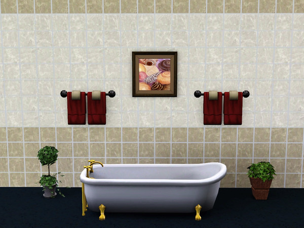 Sims 3 — Bathroom Seashells Art 3 by kattmc3 — Bathroom Seashells Art 