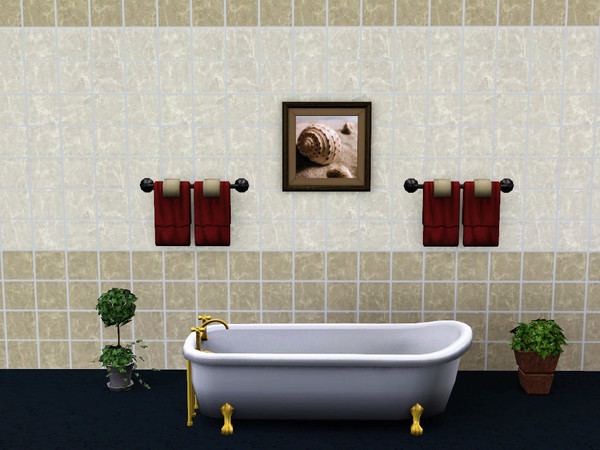 Sims 3 — Bathroom Seashells Art 4 by kattmc3 — Bathroom Seashells Art 