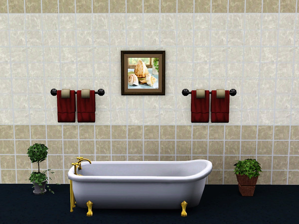 Sims 3 — Bathroom Seashells Art 2 by kattmc3 — Bathroom Seashells Art 