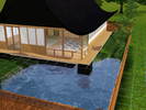 Sims 3 — Orientalist 01 by lovelyloey — This house mimicks traditional Japanese architecture with a modern twist.