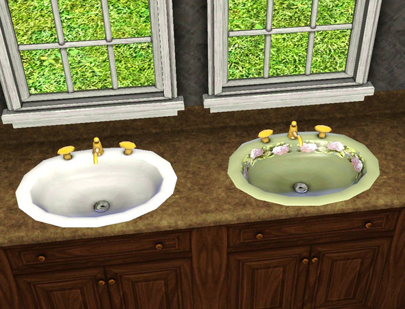 Sims 3 — Sink counter quaint plain by daisylee — Sink counter quaint plain. TSRAA