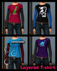 Sims 3 — TEEN Cute Graphic T-Shirt // 3 Graphics + Plain Version by breakdancingcat — [[Thermal Undershirt]] With two