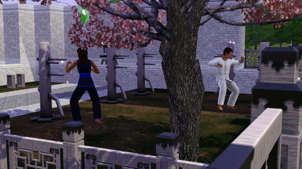 Sims 3 — Sunset Valley Dojang by hawkearrow — Here is a training hall I created for Sunset Valley: Sunset Valley Dojang