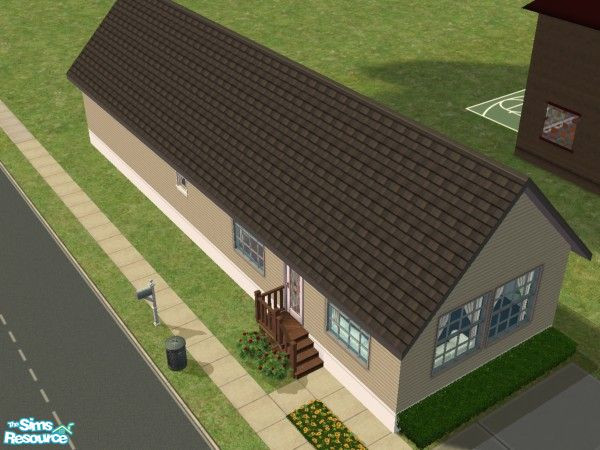 Sims 2 — Mobile Home by jdbd2911 — It\'s a nice mobile home with an island in the kitchen.