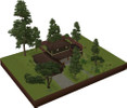 Sims 3 — 12 Fire Road by Ethereal_Moon — A practical semi-suburban home for the small family. Simple furnishings
