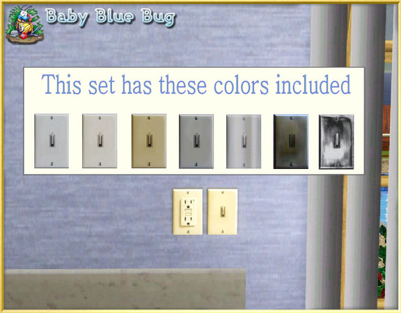 Sims 3 — bbb Wall Light Switches by babybluebug — bbb Wall Light Switches created by babybluebug. This wall switch