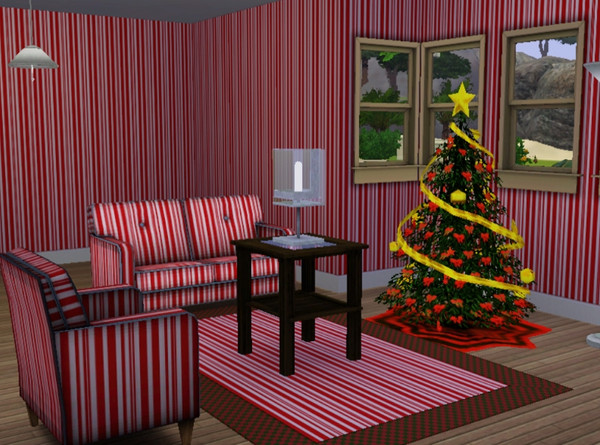 Sims 3 — Candy Cane Pattern by TheNinthWave — Enjoy this festive Holiday pattern, just in time for upcoming Christmas!