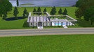 Sims 3 — Roman House by M_MAGOO — a Roman Style Home with 2 bedrooms and 2 bathrooms. It also has a pool and a pond too.