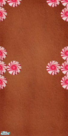 Sims 2 — Gingerbread red white candy set 1 - Wlgbcndyredwhtlftrghttrimmid by Kaeliana BrightStar — Gingerbread wall with