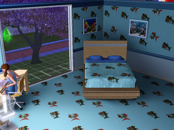 Sims 3 — fishy pattern 3 by dons123 — lovely fishy pattern