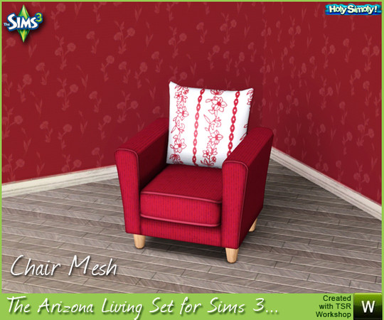 Sims 3 — The Arizona Living Chair by shtinky — 'The Arizona' upgraded for The Sims 3! It has enhanced geometry, and