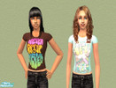 Sims 2 — NSN / TRS by stephhie_bear — Two t-shirts: one from the nevershoutnever! store, and one from The Ready Set