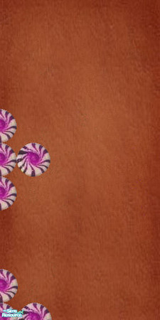 Sims 2 — Gingerbread purple white candy set 2 - Wlgbcndyprplwhtlftmidbase by Kaeliana BrightStar — A gingerbread wall for